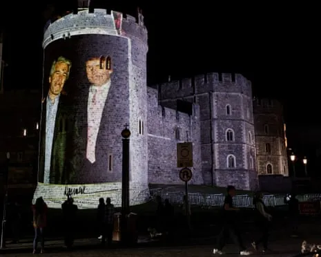 Four Arrested After Projections of Donald Trump and Jeffrey Epstein Projected on Royal Windsor Castle